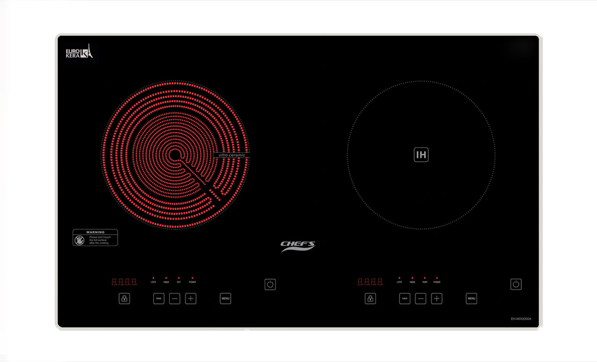 Bếp hỗn hợp điện từ Chefs EH-MIX2000A -2