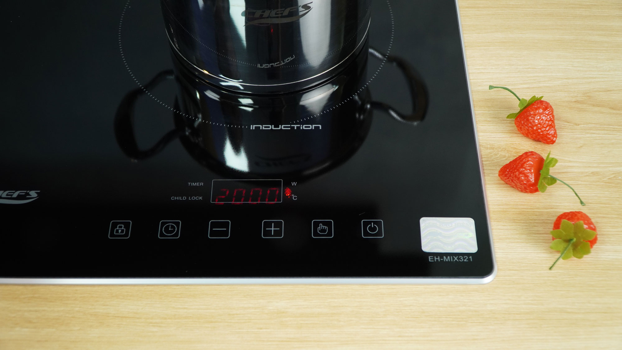 Bếp hỗn hợp điện từ Chefs EH-MIX2000A -3