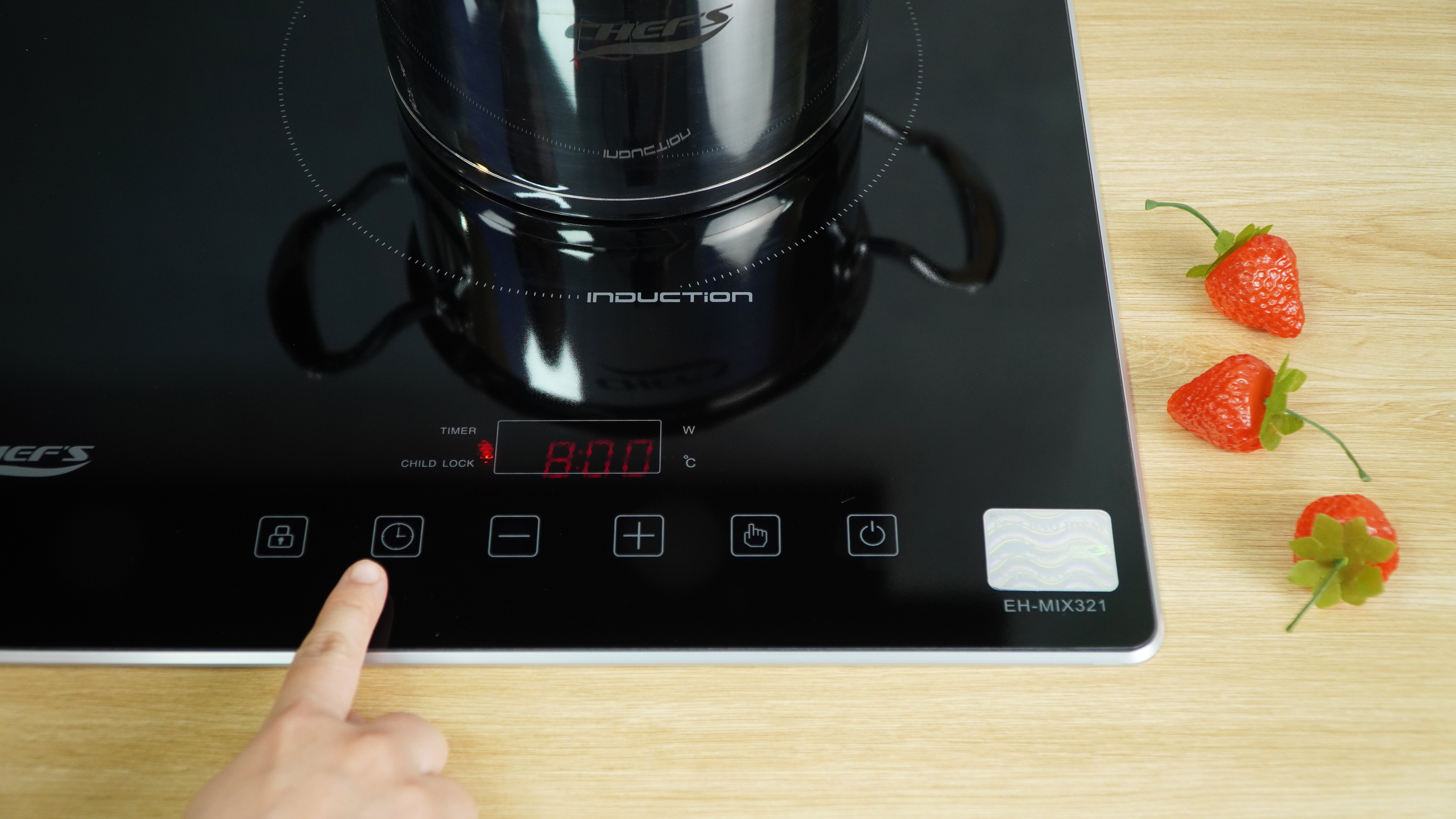 Bếp hỗn hợp điện từ Chefs EH-MIX2000A -10