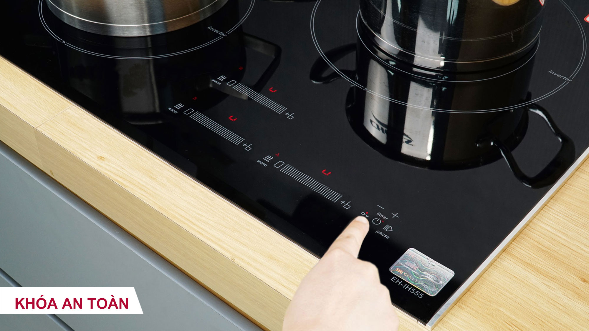 Bếp từ ba Chefs EH-IH555 -15
