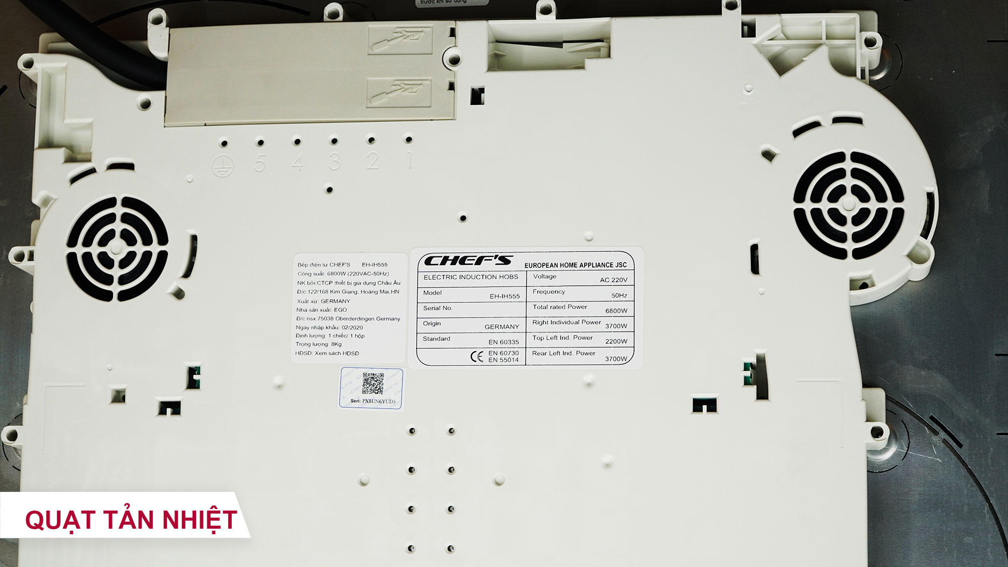 Bếp từ ba Chefs EH-IH555 -18