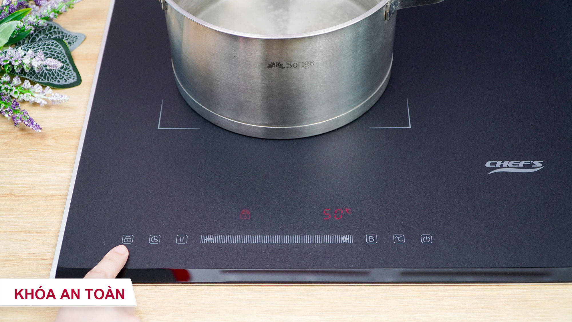 Bếp từ đôi Chefs EH-DIH369 PRO -18