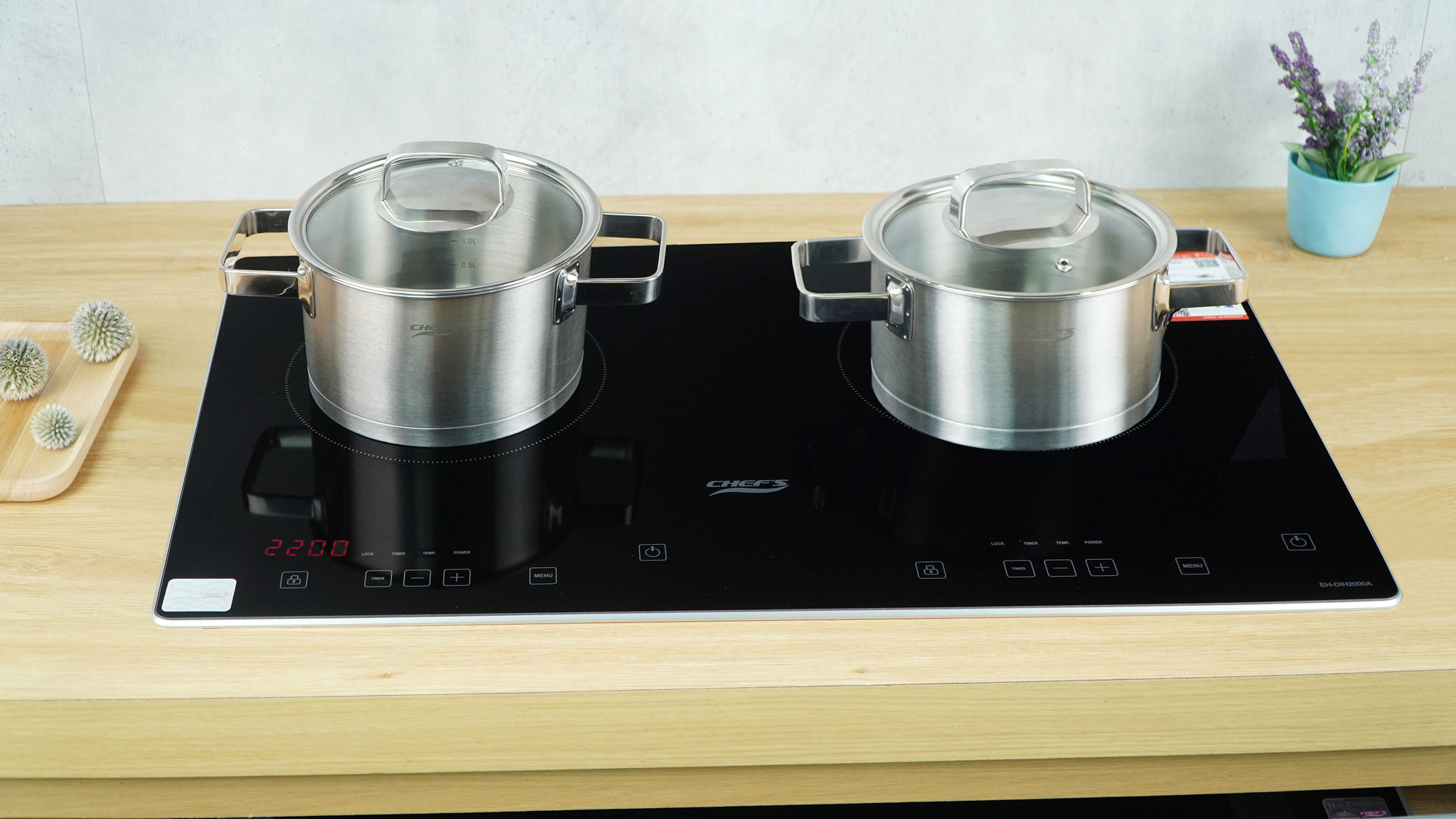 Bếp từ đôi Chefs EH-DIH2000A -3