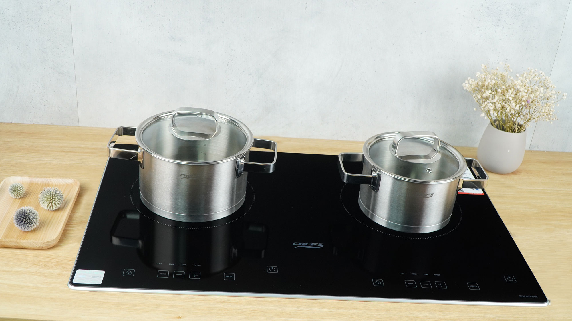 Bếp từ đôi Chefs EH-DIH2000A -4