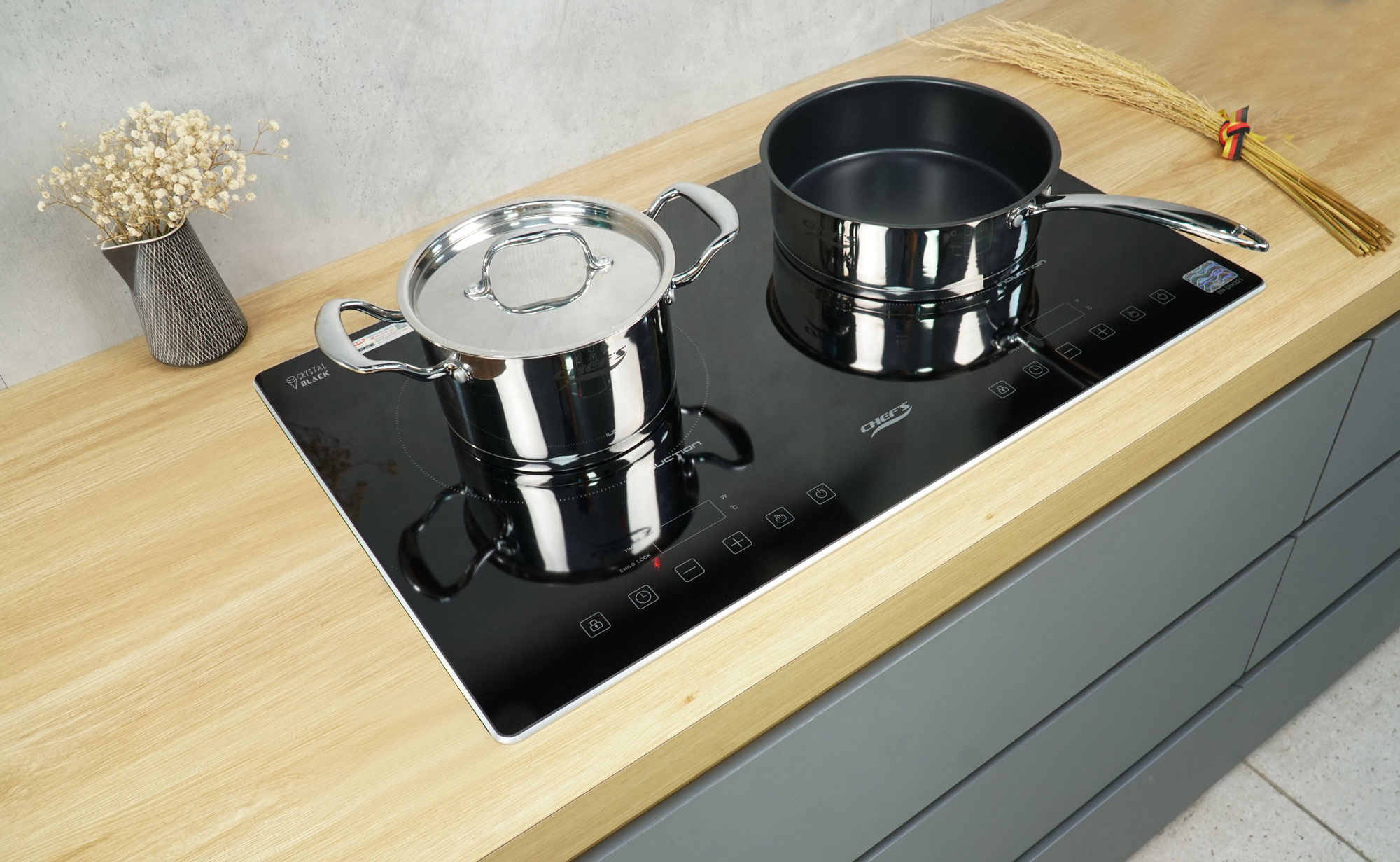 Bếp từ đôi Chefs EH-DIH321 -4
