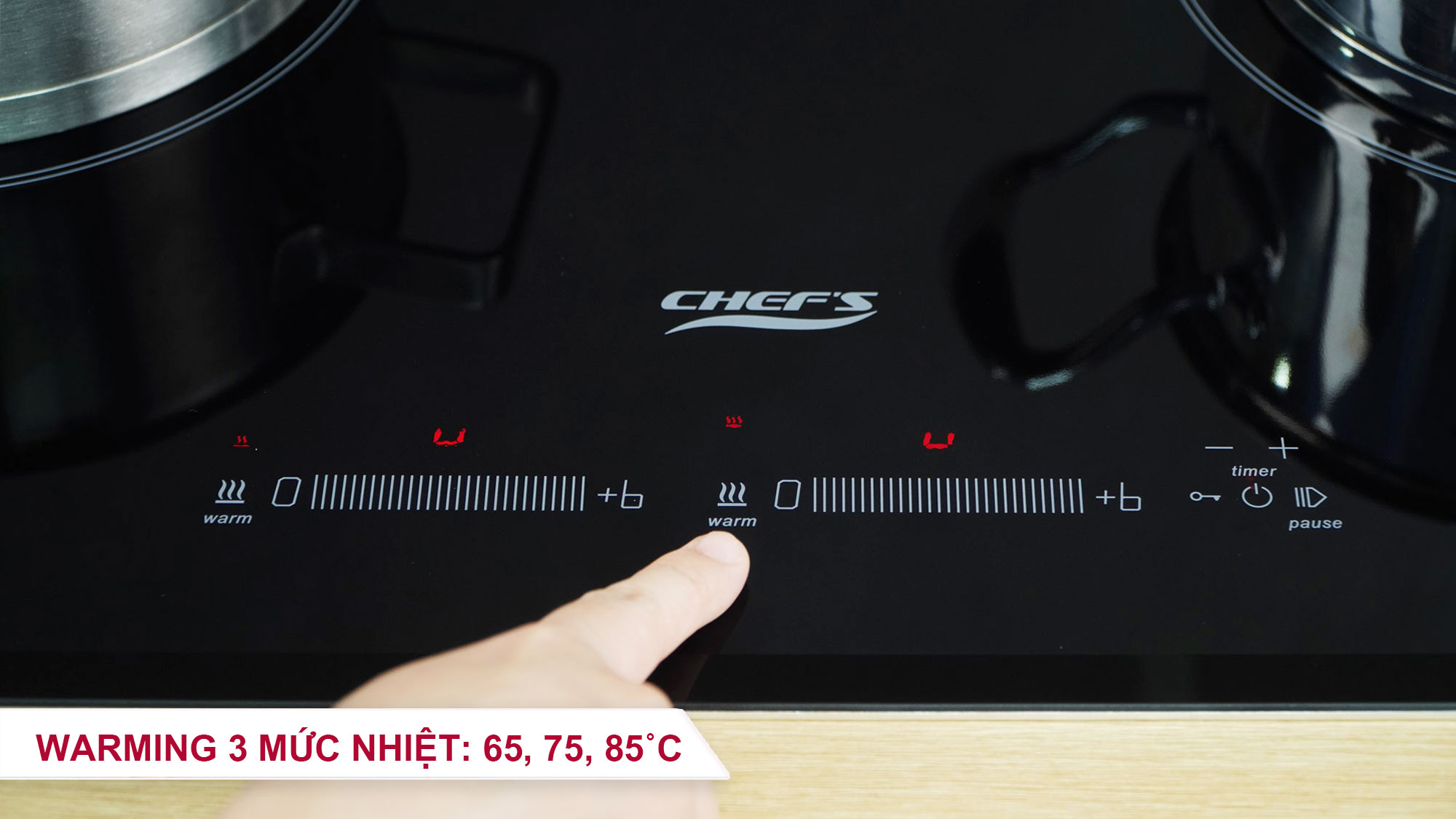 Bếp từ đôi Chefs EH-DIH888 -12
