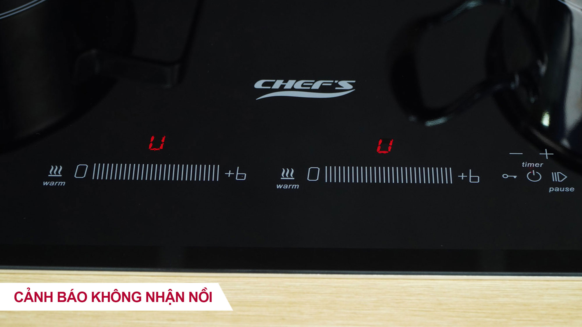 Bếp từ đôi Chefs EH-DIH888 -16