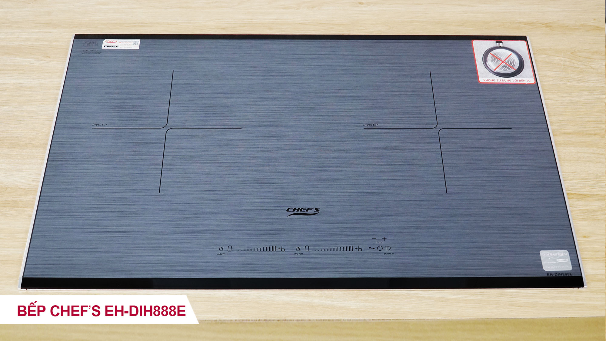 Bếp từ đôi Chefs EH-DIH888E -3
