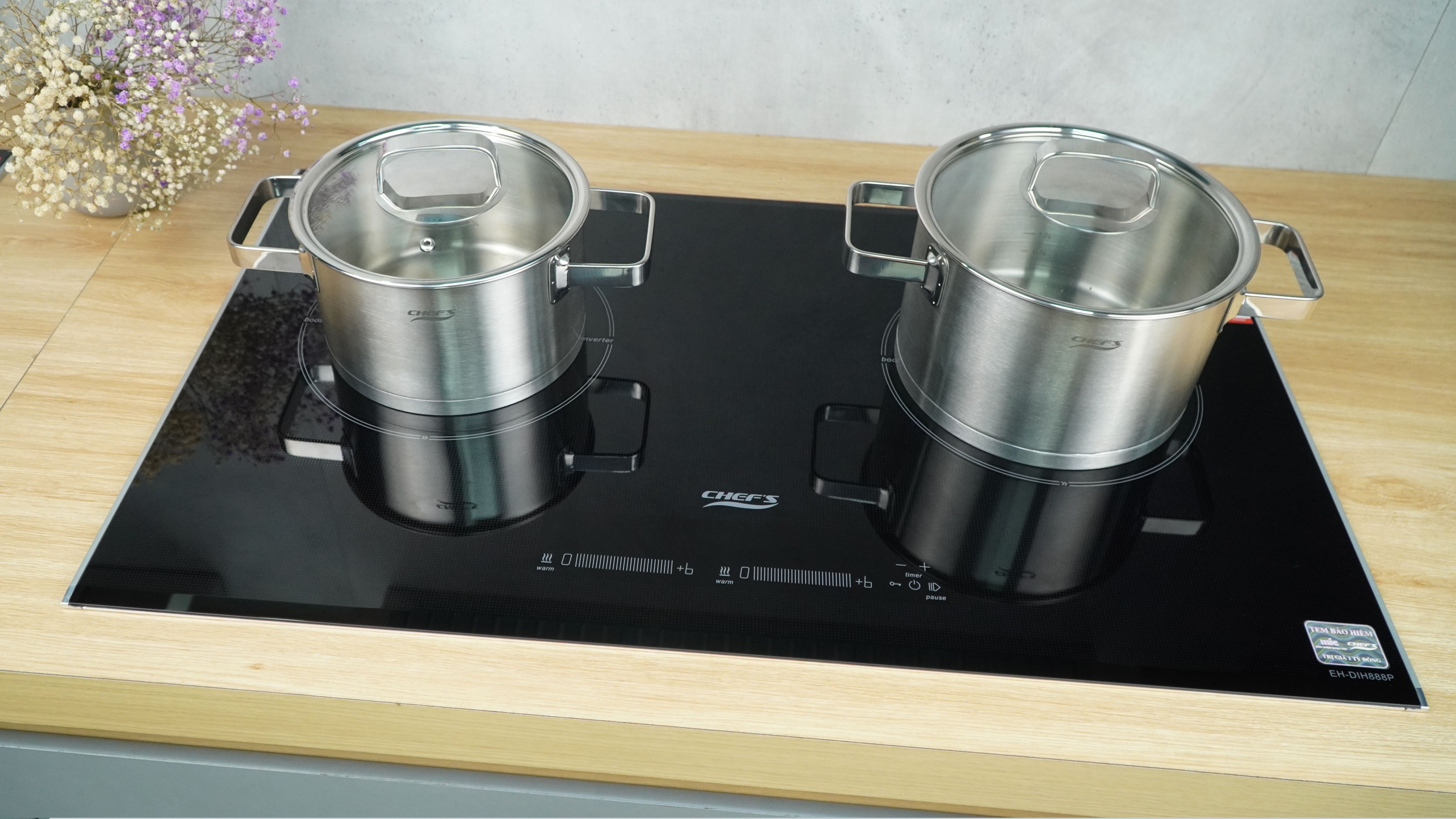 Bếp từ đôi Chefs EH-DIH888P -3