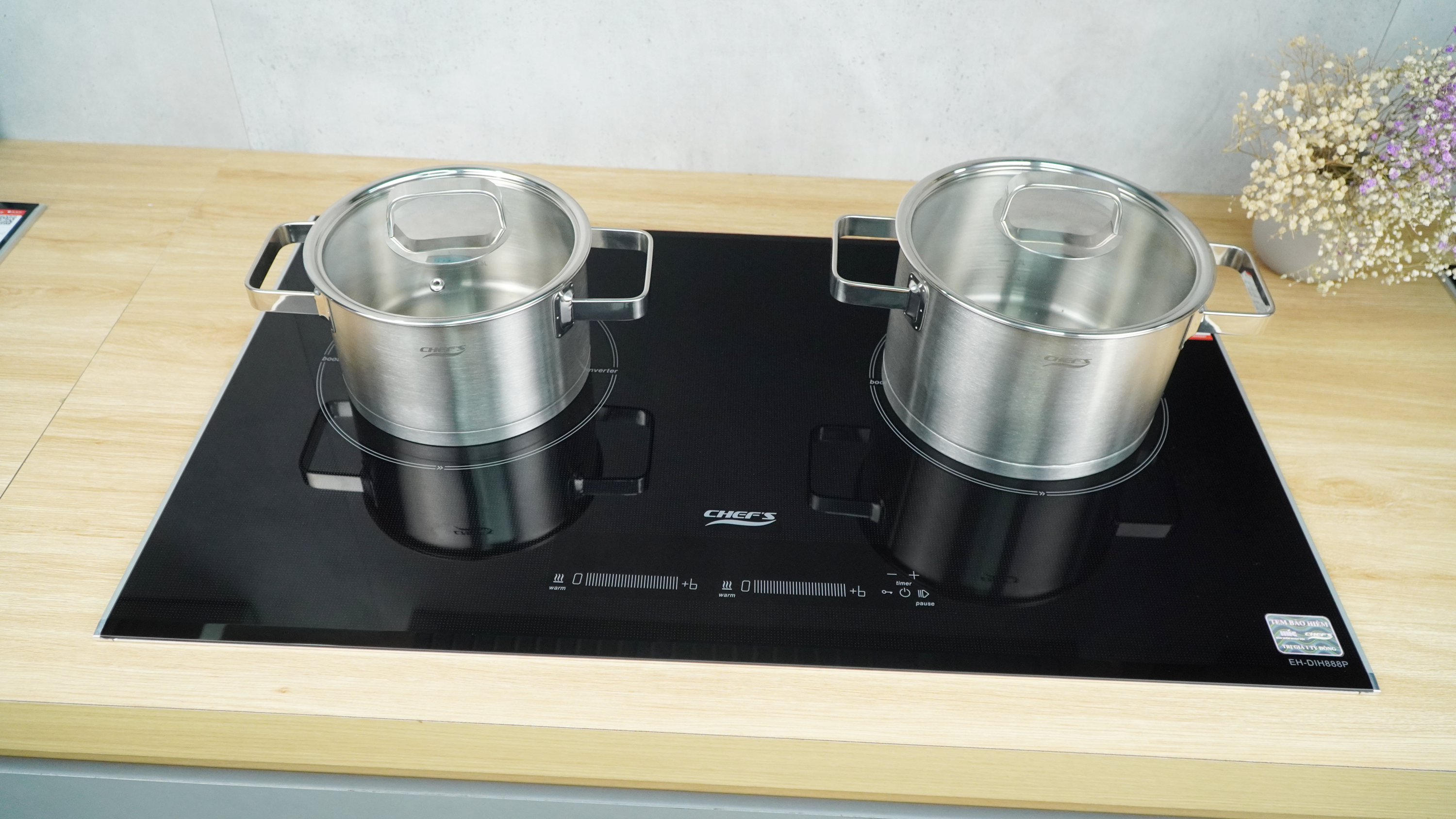 Bếp từ đôi Chefs EH-DIH888P -6