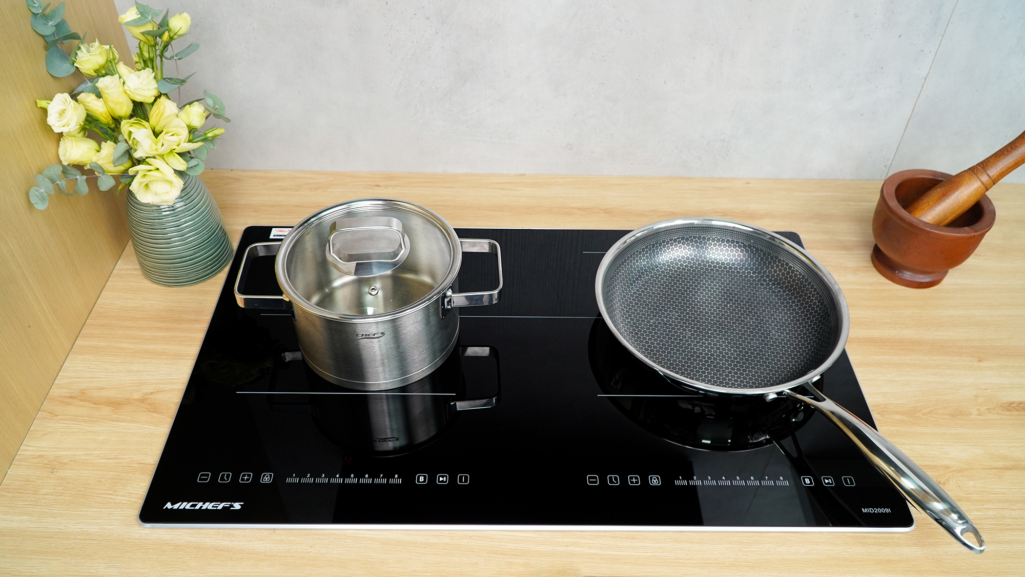 Bếp từ đôi Chefs MID2009I -19