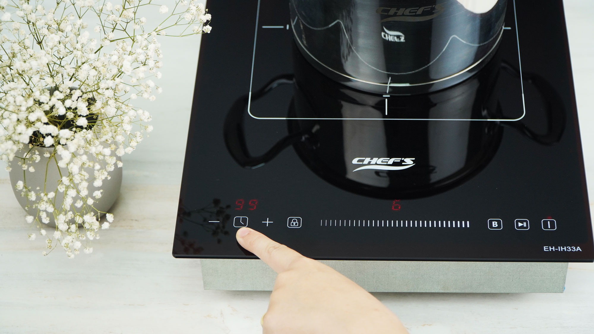 Bếp từ đơn âm Chefs EH-IH33A -10